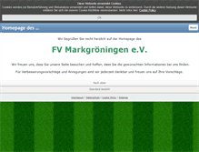 Tablet Screenshot of fvm1919.de